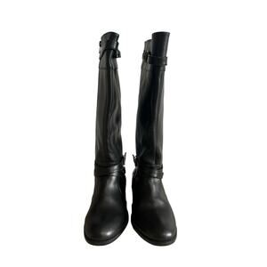 Comfortview Women's Wide Width The Janis Wide Calf Leather Boot New 9.5